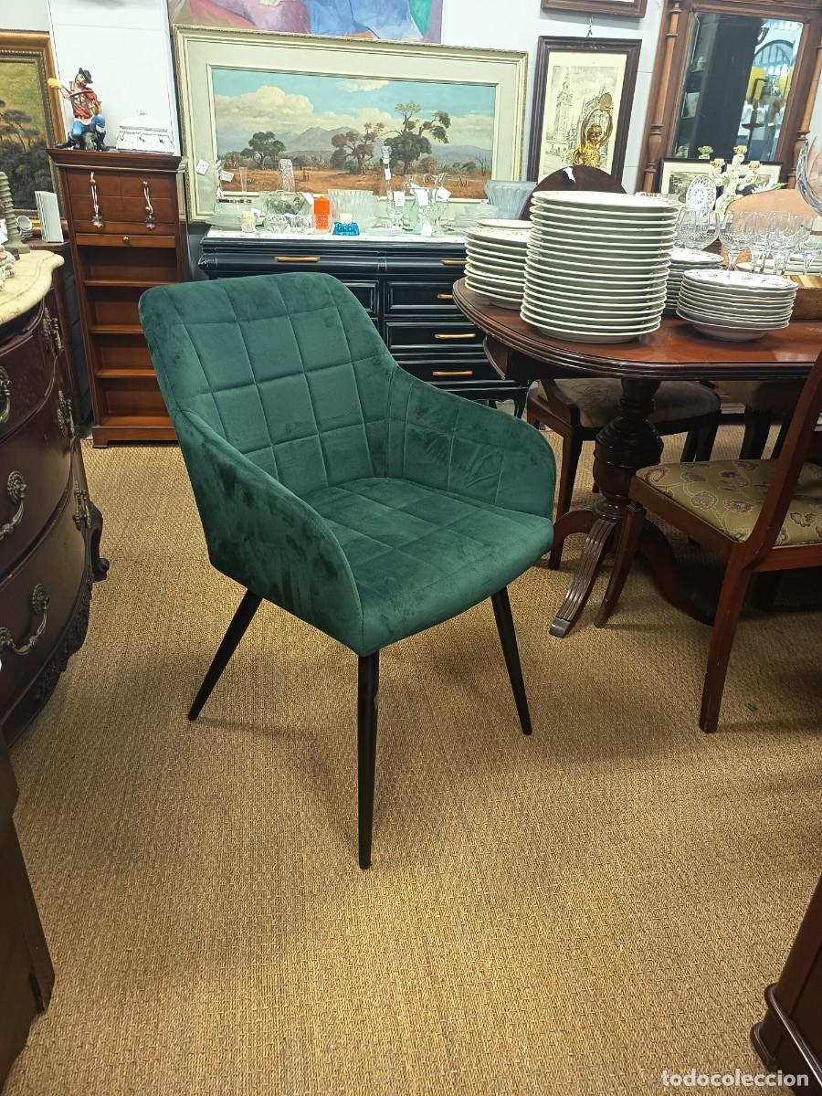 Vintage: Silla de comedor Verde -4 Uds disponibles