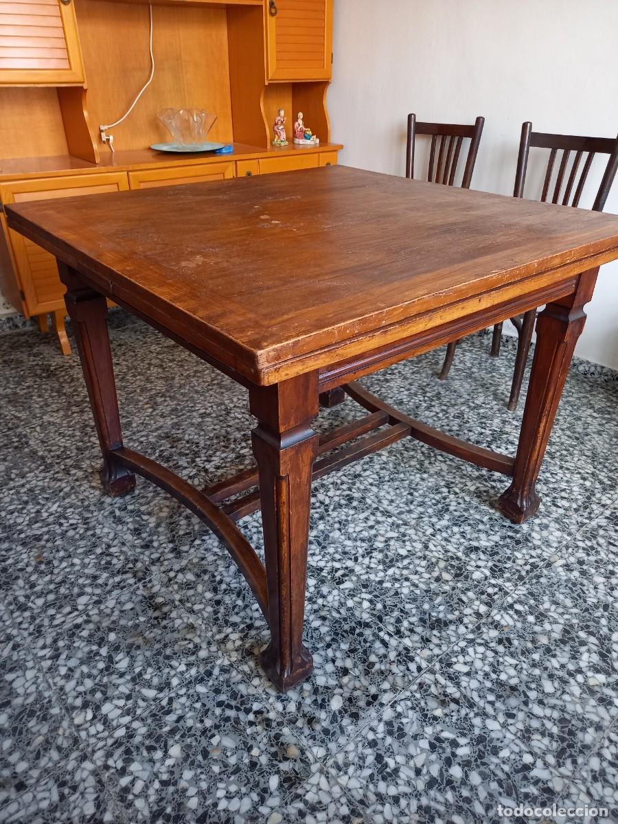 Vintage: Mesa extensible patas curvadas - Foto 1