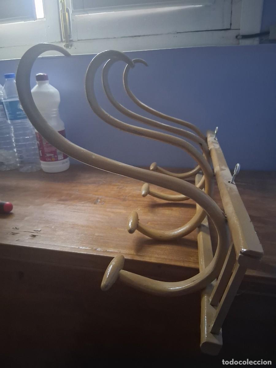 Vintage: Perchero percha de madera estilo Thonet madera curvada - Foto 3