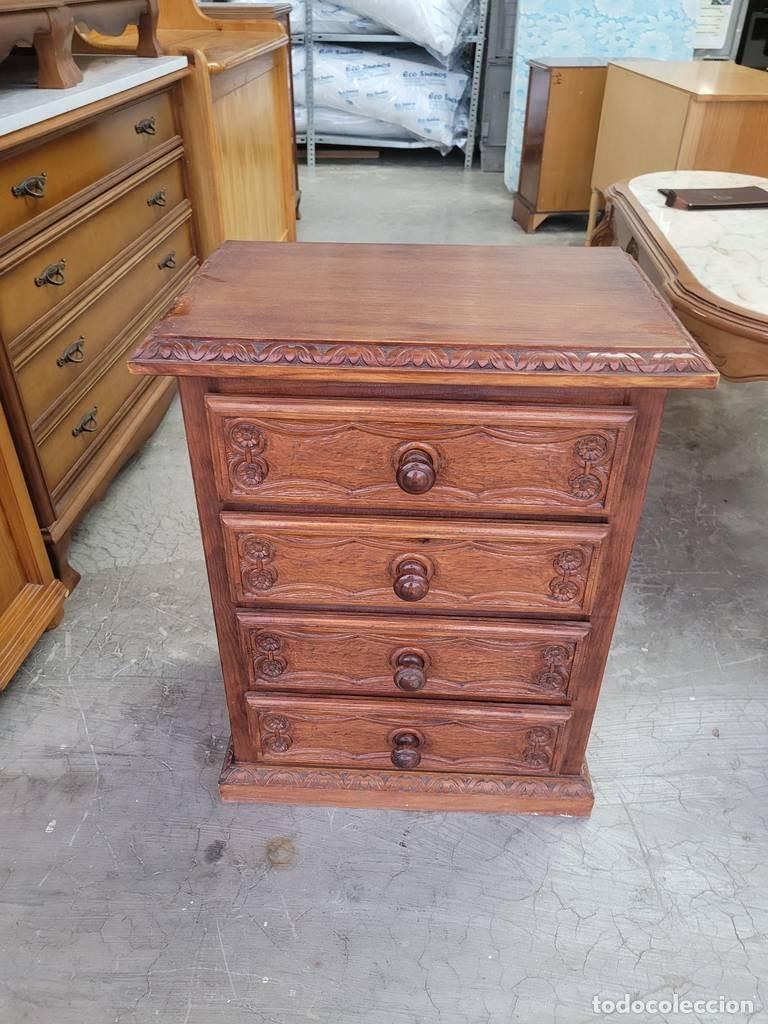 Vintage: MESITA DE NOCHE DE MADERA - Foto 2