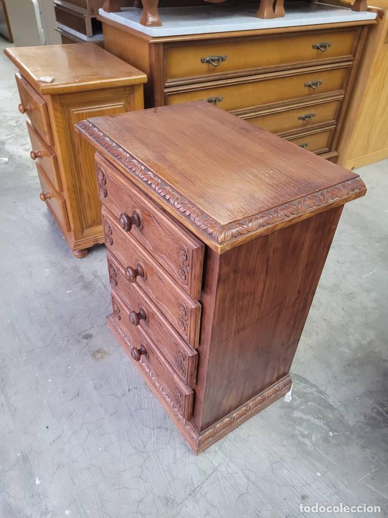 Vintage: MESITA DE NOCHE DE MADERA - Foto 3