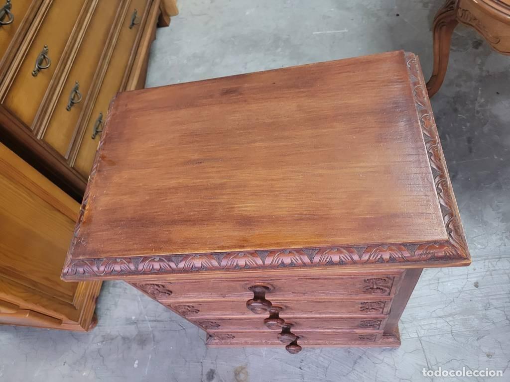 Vintage: MESITA DE NOCHE DE MADERA - Foto 5