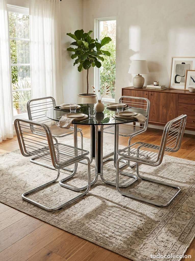 Vintage: MESA DE COCINA CON SILLAS - Foto 1