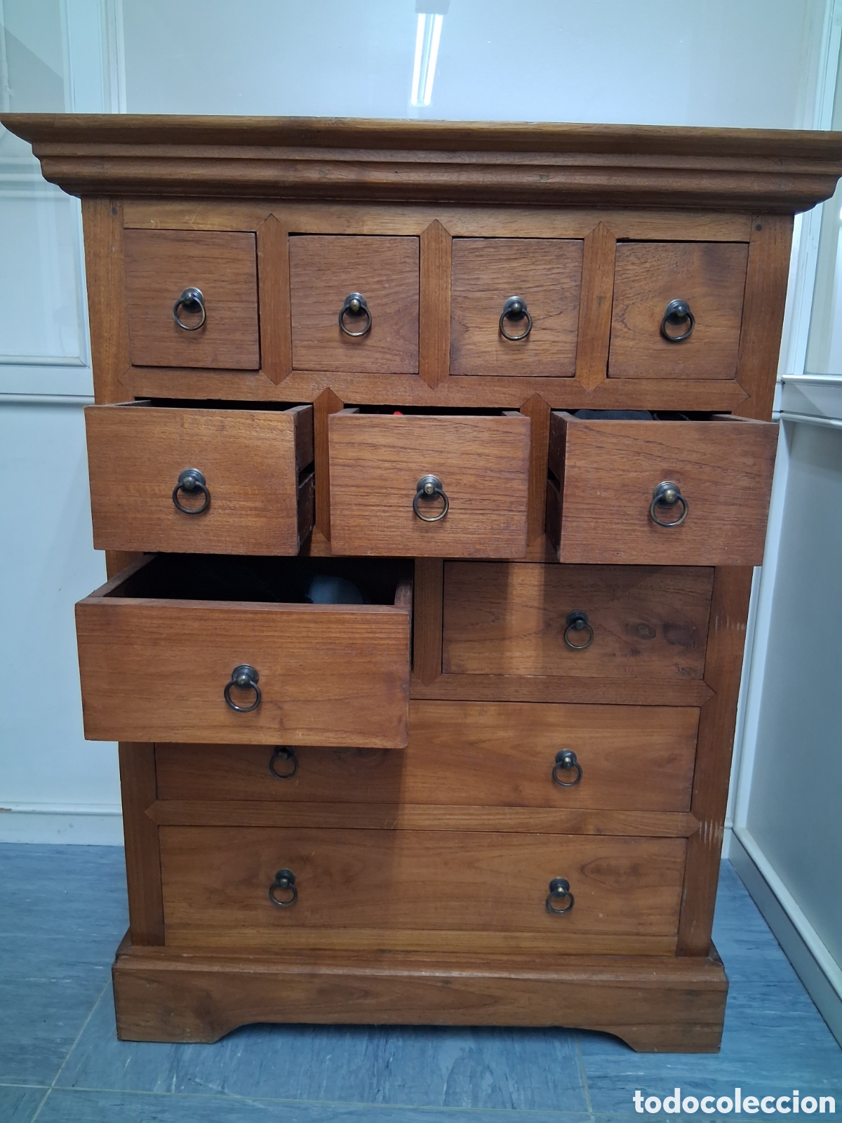 Vintage: Antique Colonial-Mueble con cajones - Foto 5