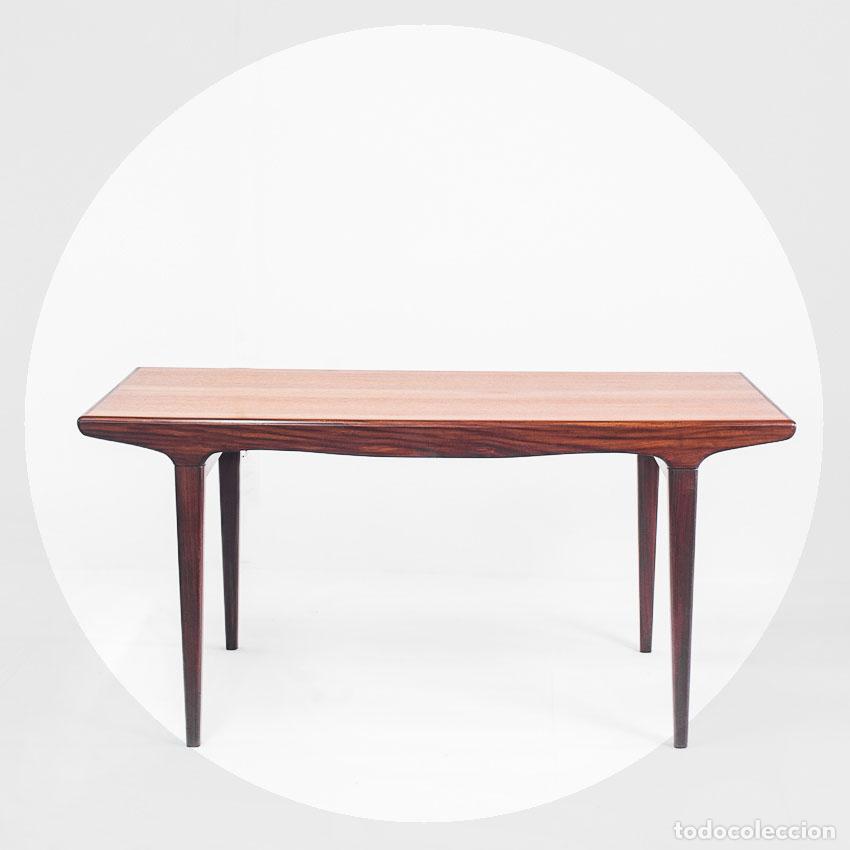 Vintage: Mesa de comedor extensible vintage. Madera de teca. Estilo escandinavo. Francia, a&ntilde;os 60