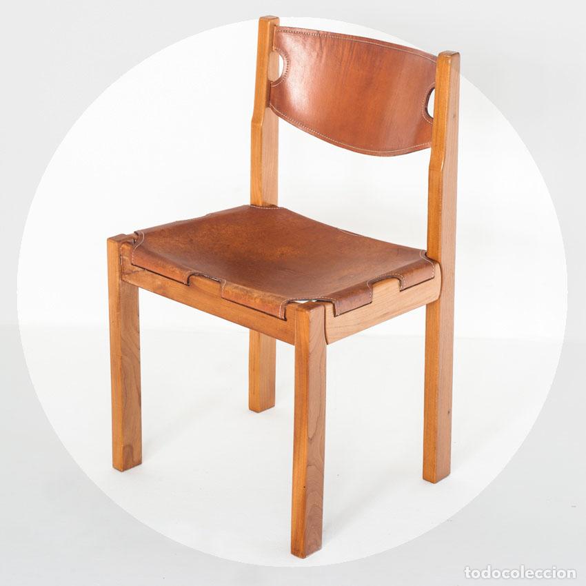Vintage: Silla vintage de estilo brutalista. Edici&oacute;n Maison Regain. Francia, a&ntilde;os 70