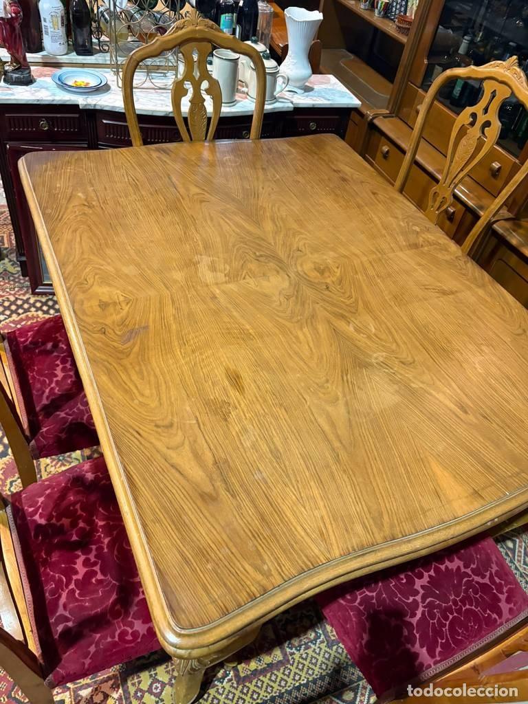 Vintage: MESA CON SILLAS DE SAL&Oacute;N - Foto 5