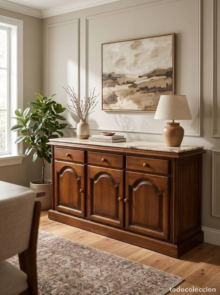 Vintage: MUEBLE PROVENZAL CON M&Aacute;RMOL