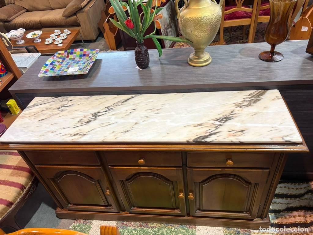 Vintage: MUEBLE PROVENZAL CON M&Aacute;RMOL - Foto 5