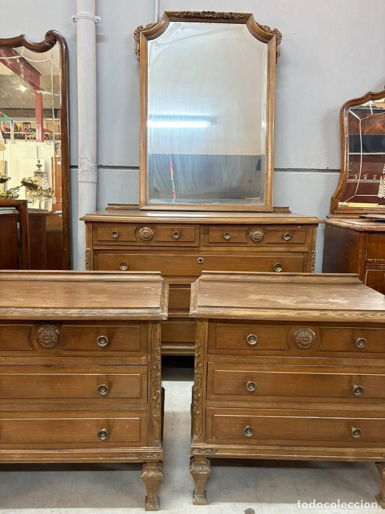 Vintage: CONJUNTO DE DORMITORIO CASTELLANO - Foto 3