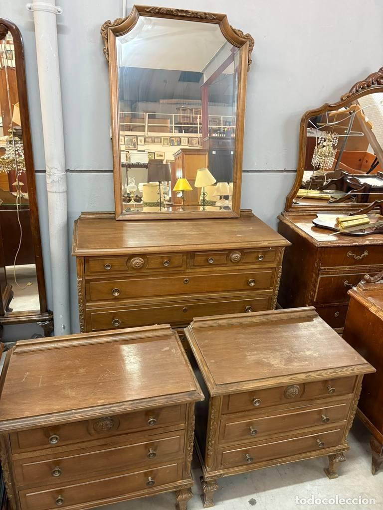 Vintage: CONJUNTO DE DORMITORIO CASTELLANO - Foto 4