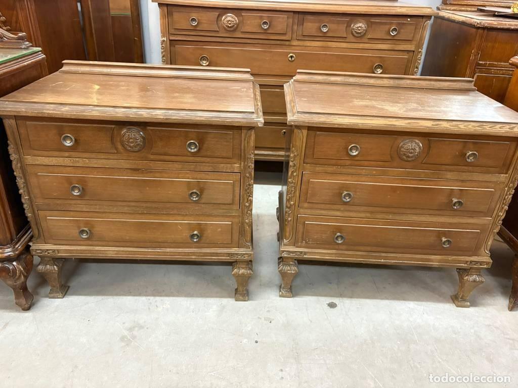 Vintage: CONJUNTO DE DORMITORIO CASTELLANO - Foto 11