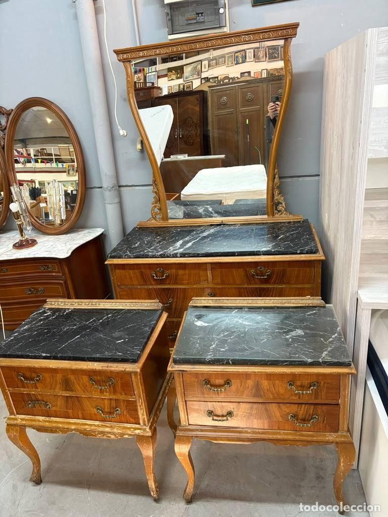 Vintage: CONJUNTO DE DORMITORIO CON M&Aacute;RMOL - Foto 3