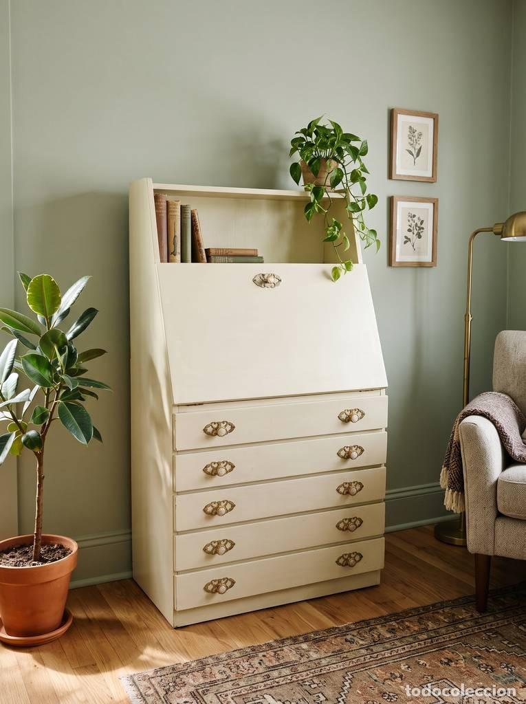 Vintage: MUEBLE SECRETER BLANCO