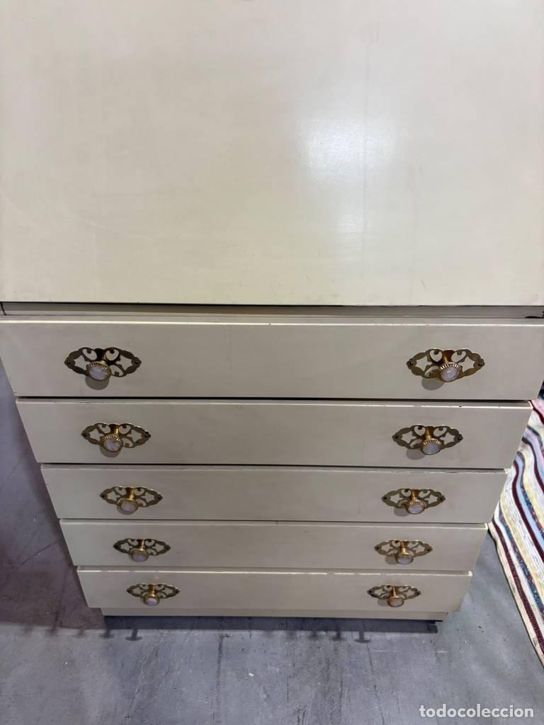 Vintage: MUEBLE SECRETER BLANCO - Foto 7