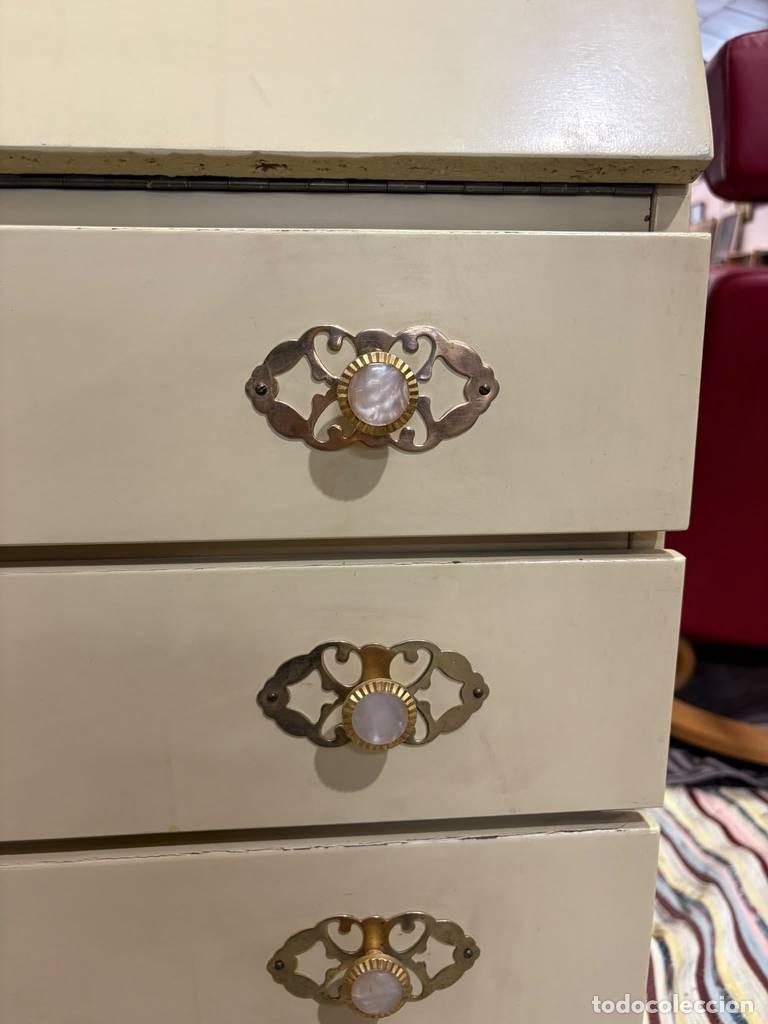 Vintage: MUEBLE SECRETER BLANCO - Foto 8
