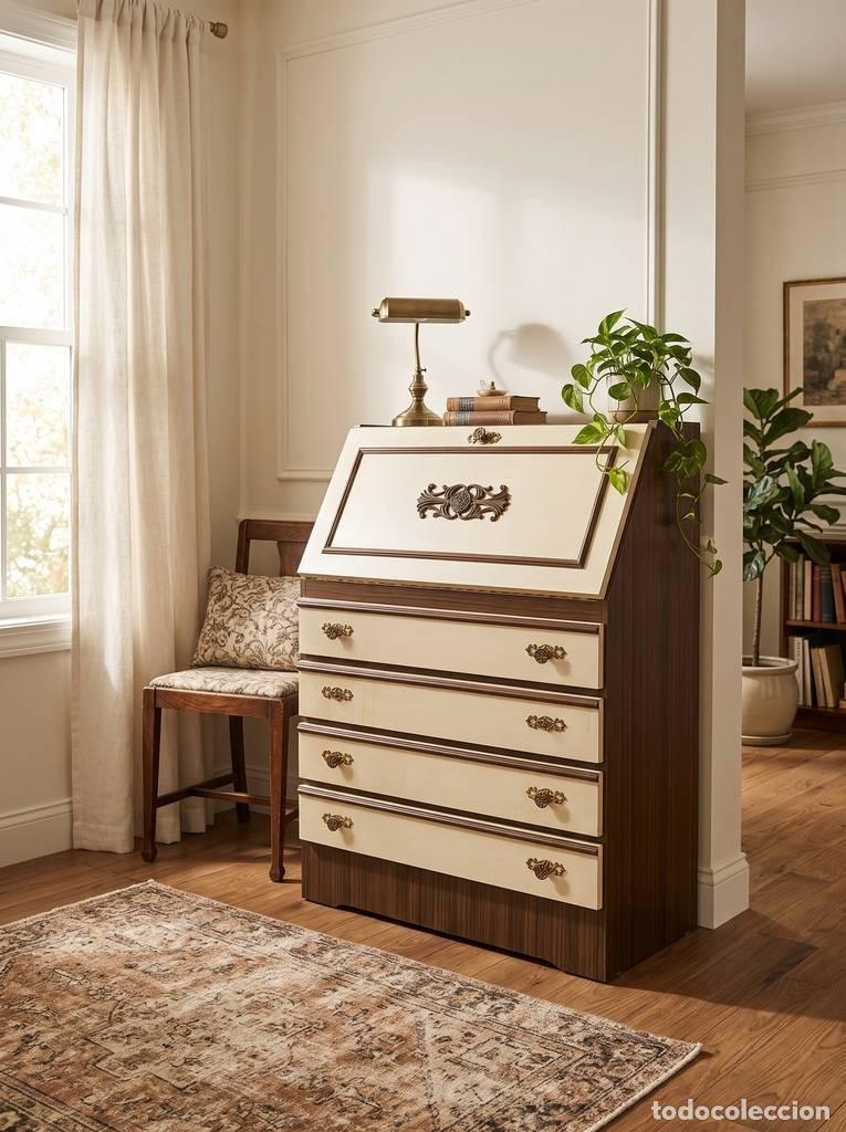 Vintage: MUEBLE SECRETER BLANCO