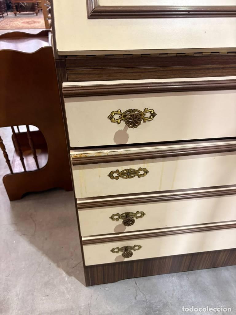 Vintage: MUEBLE SECRETER BLANCO - Foto 6