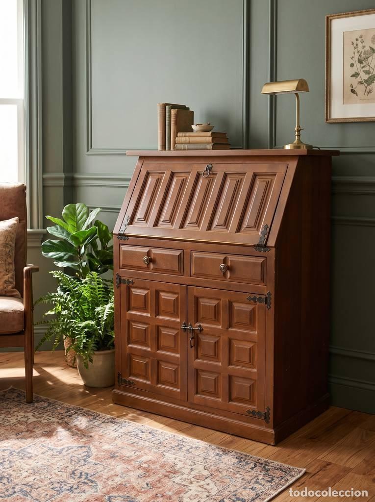 Vintage: MUEBLE SECRETER CASTELLANO - Foto 1