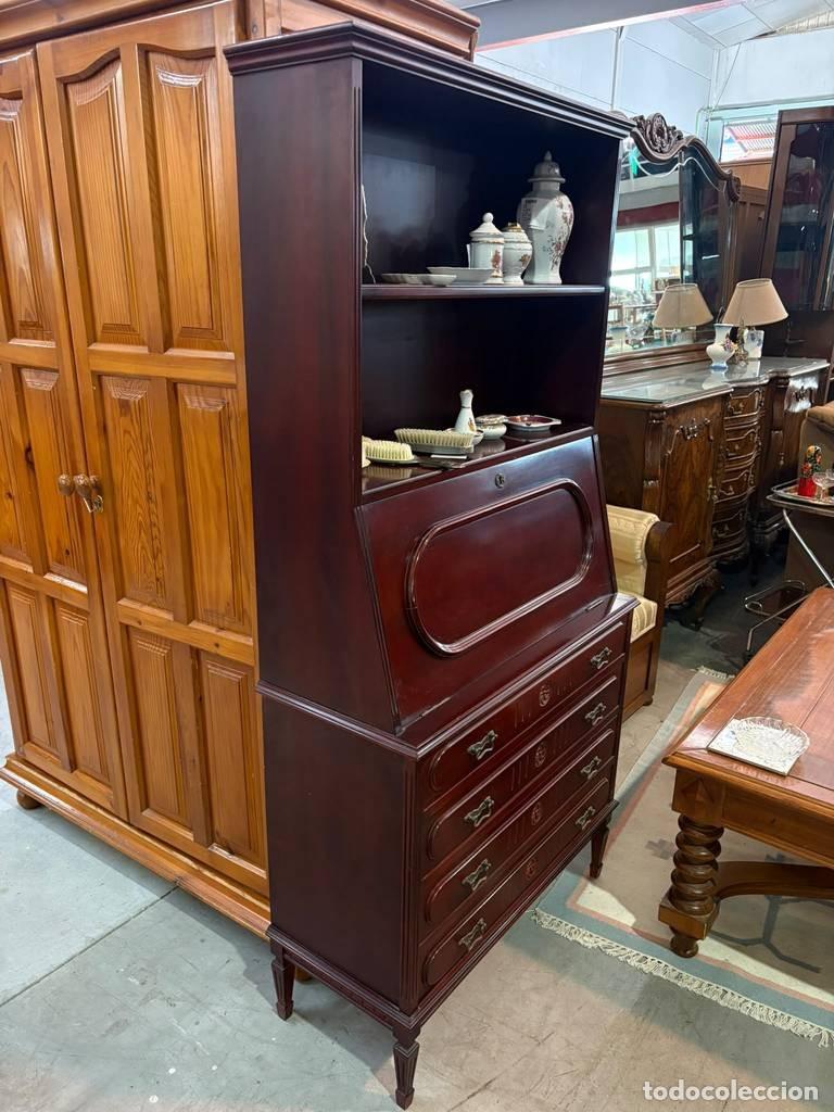 Vintage: MUEBLE SECRETER CON ESTANTER&Iacute;A - Foto 3