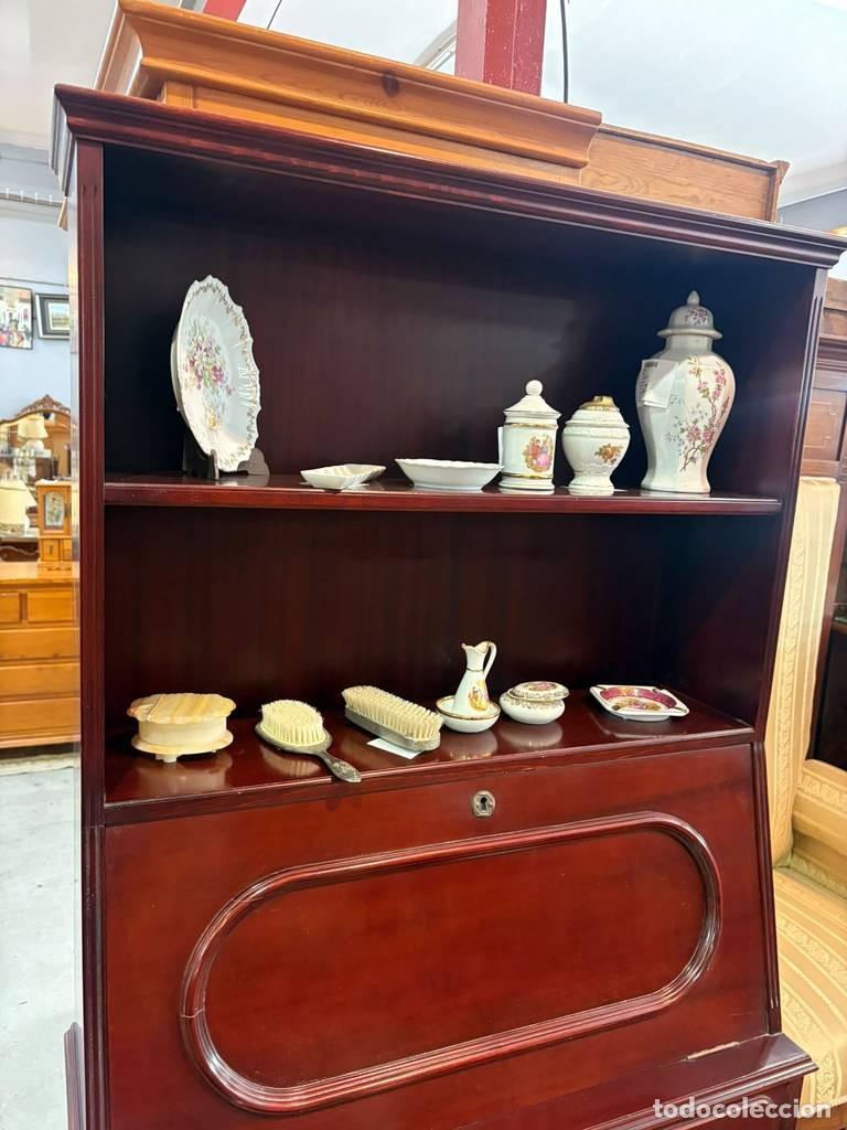 Vintage: MUEBLE SECRETER CON ESTANTER&Iacute;A - Foto 4