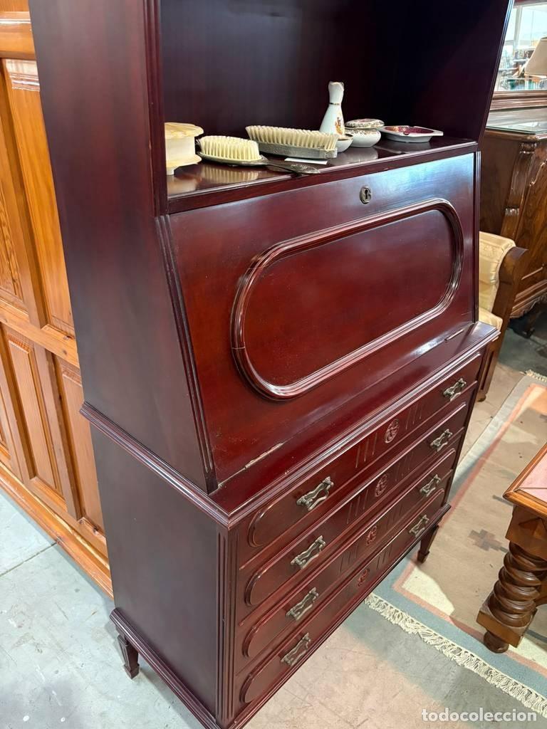 Vintage: MUEBLE SECRETER CON ESTANTER&Iacute;A - Foto 7