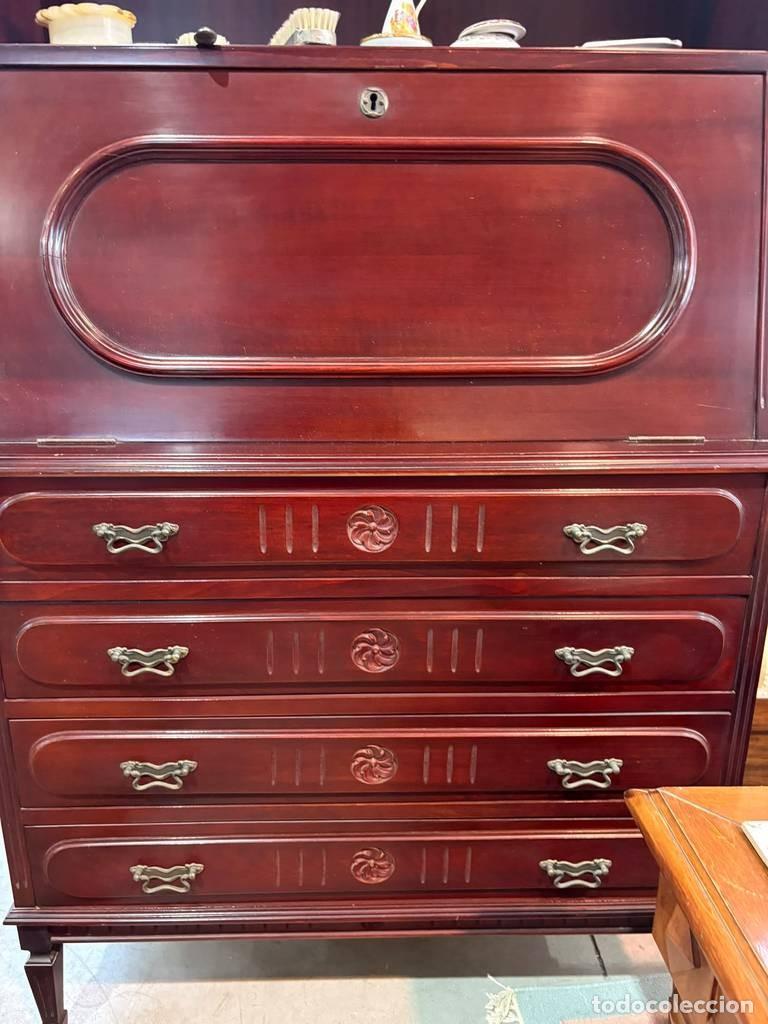 Vintage: MUEBLE SECRETER CON ESTANTER&Iacute;A - Foto 8