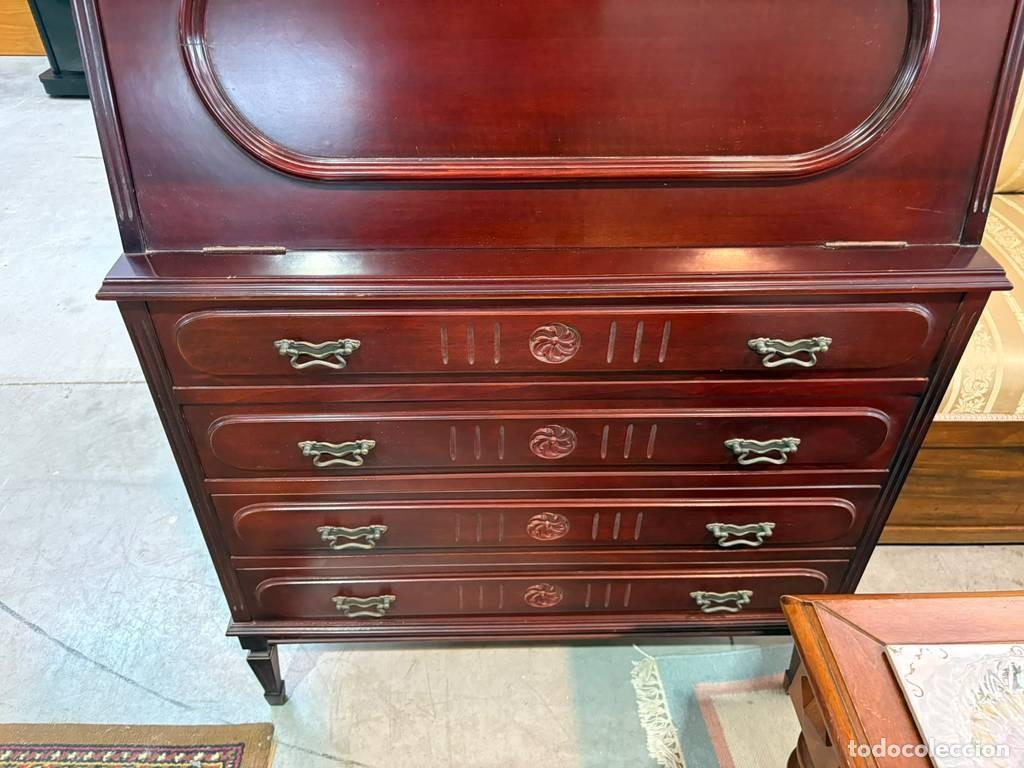 Vintage: MUEBLE SECRETER CON ESTANTER&Iacute;A - Foto 9