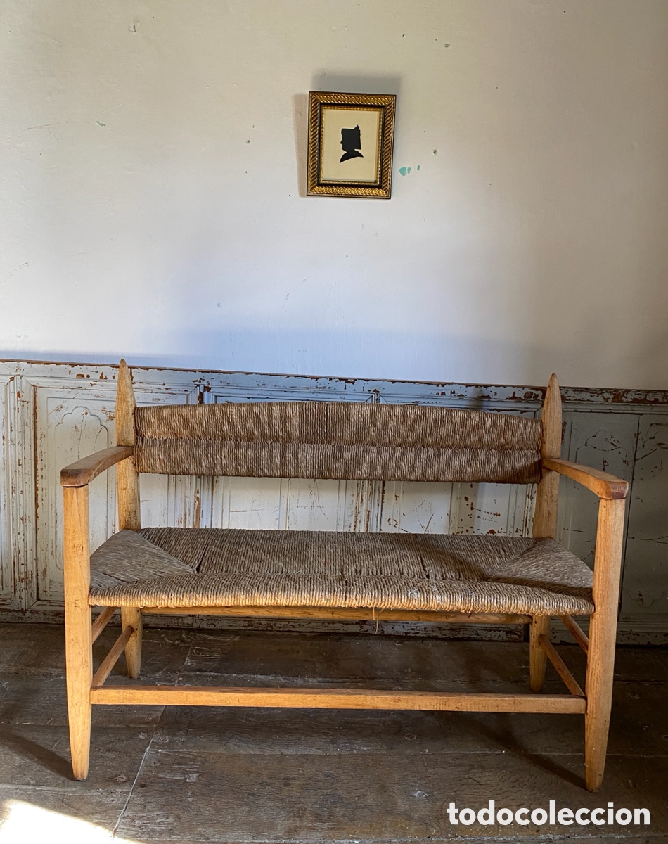 Vintage: Banco de enea y madera
