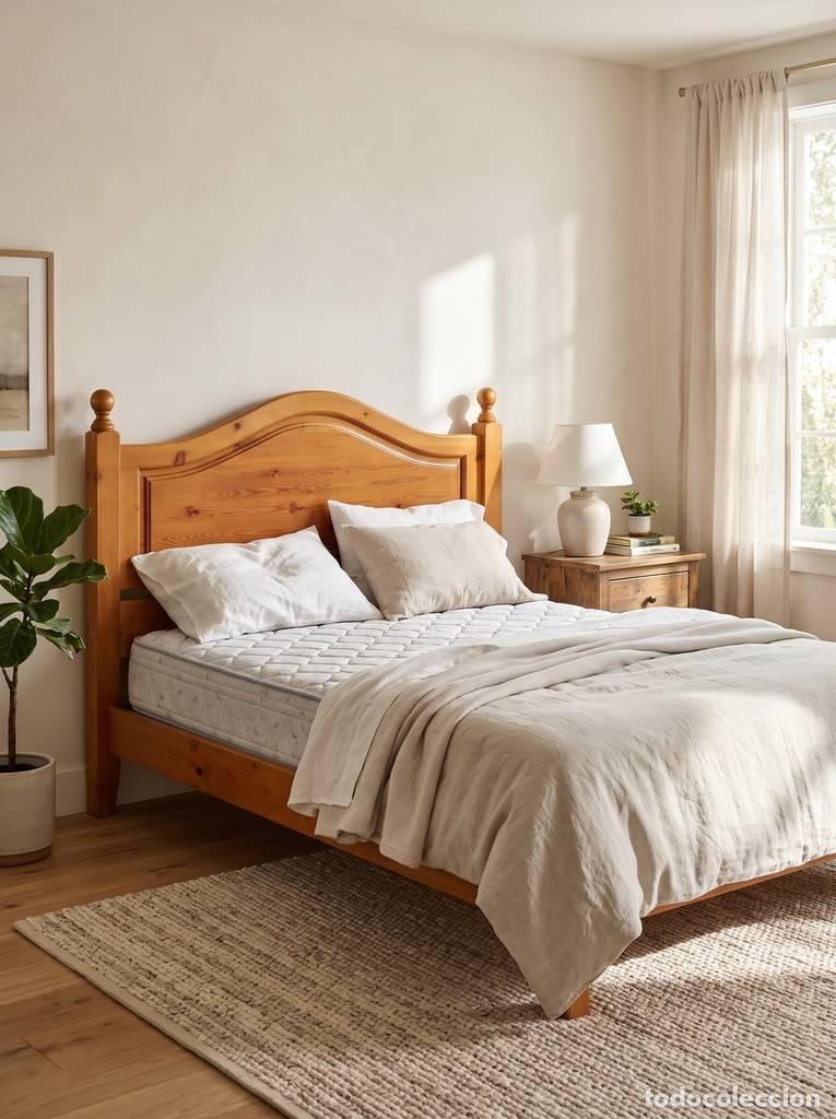 Vintage: ESTURCUTRA DE CAMA PINO