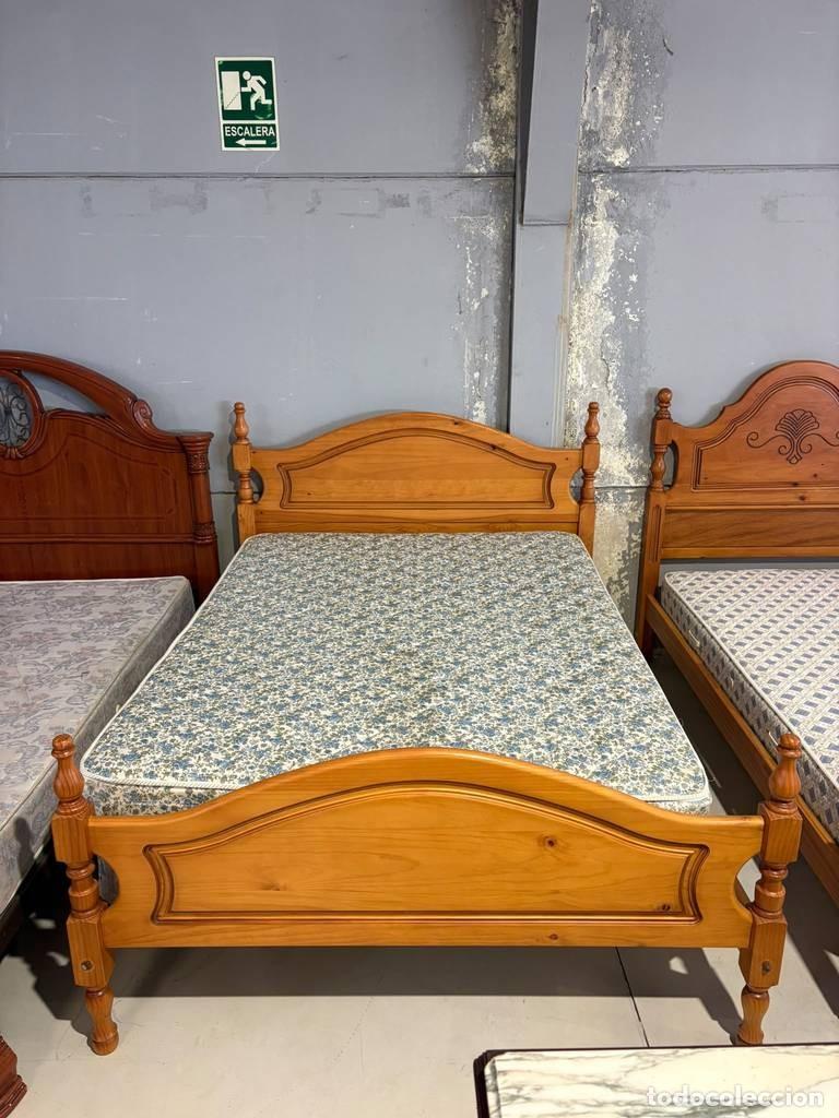 Vintage: ESTURCUTRA DE CAMA PINO - Foto 3