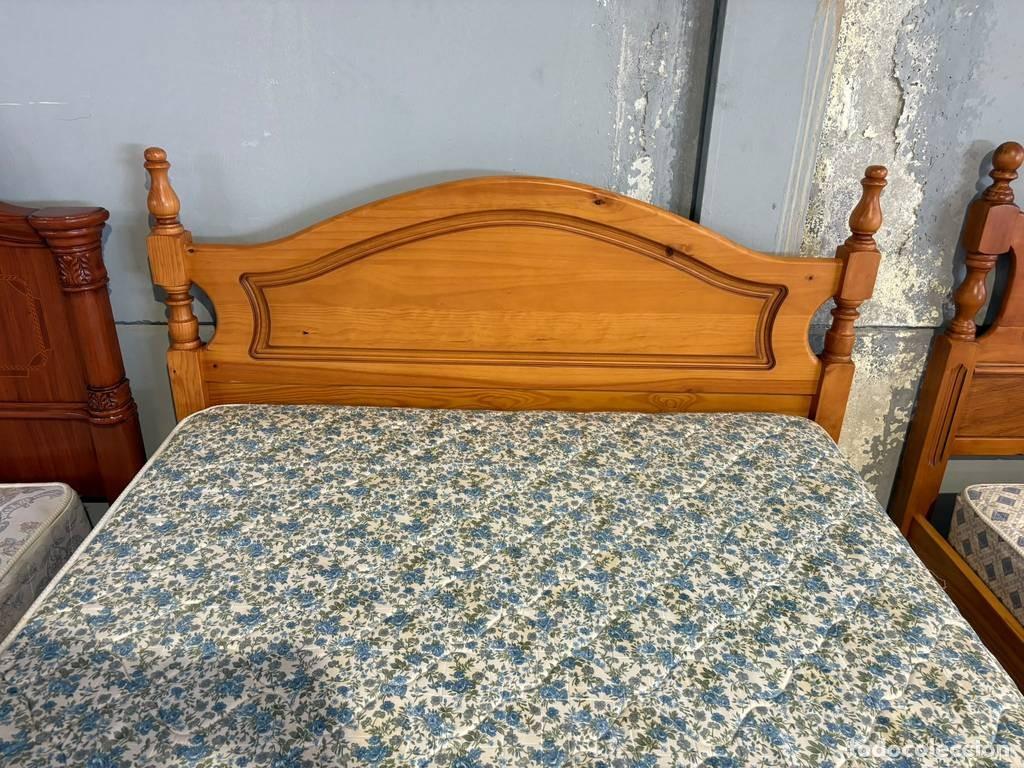 Vintage: ESTURCUTRA DE CAMA PINO - Foto 5