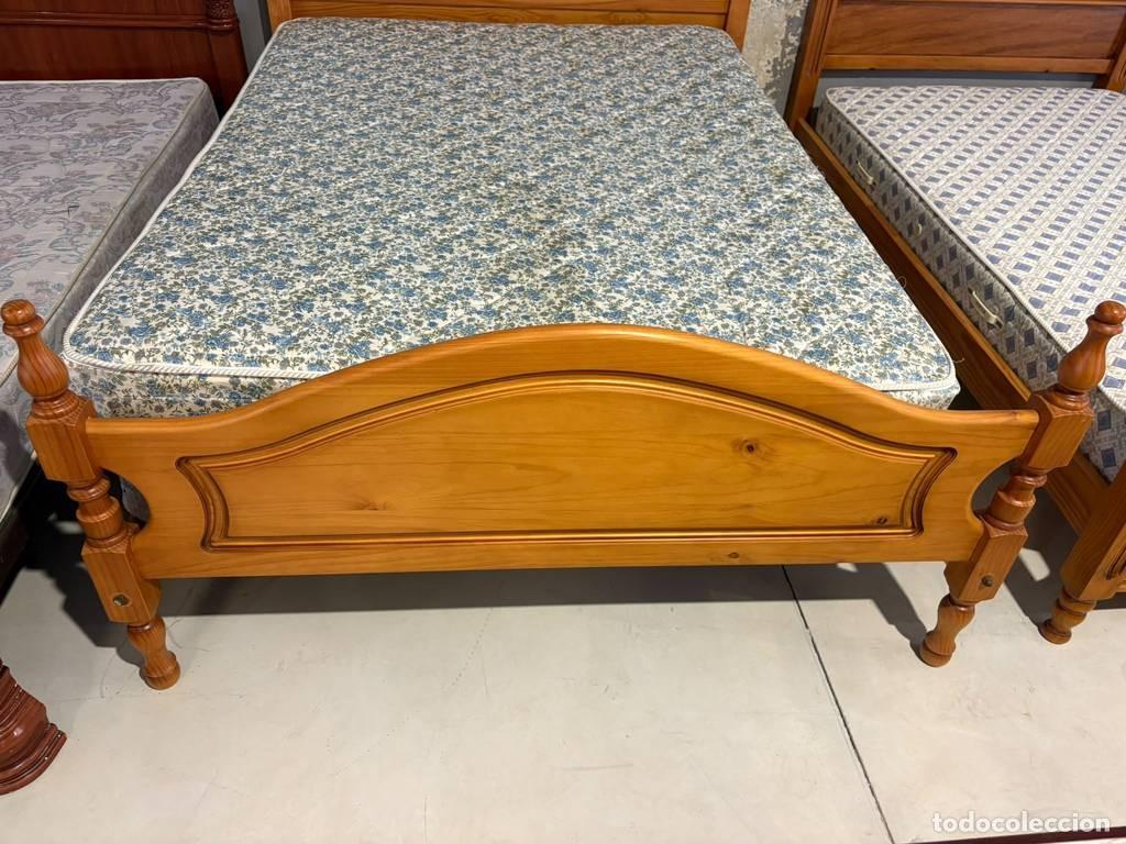 Vintage: ESTURCUTRA DE CAMA PINO - Foto 6