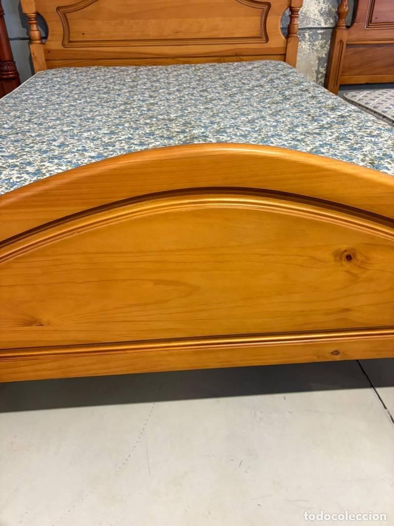 Vintage: ESTURCUTRA DE CAMA PINO - Foto 8