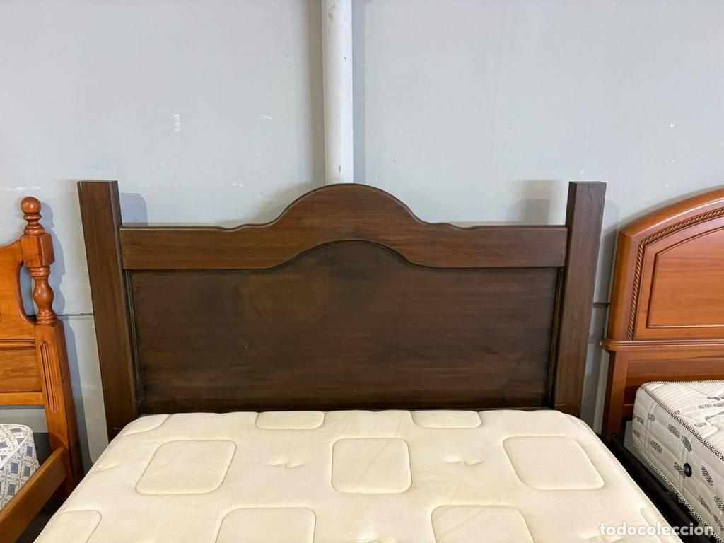 Vintage: ESTRUCTURA CAMA MADERA - Foto 5