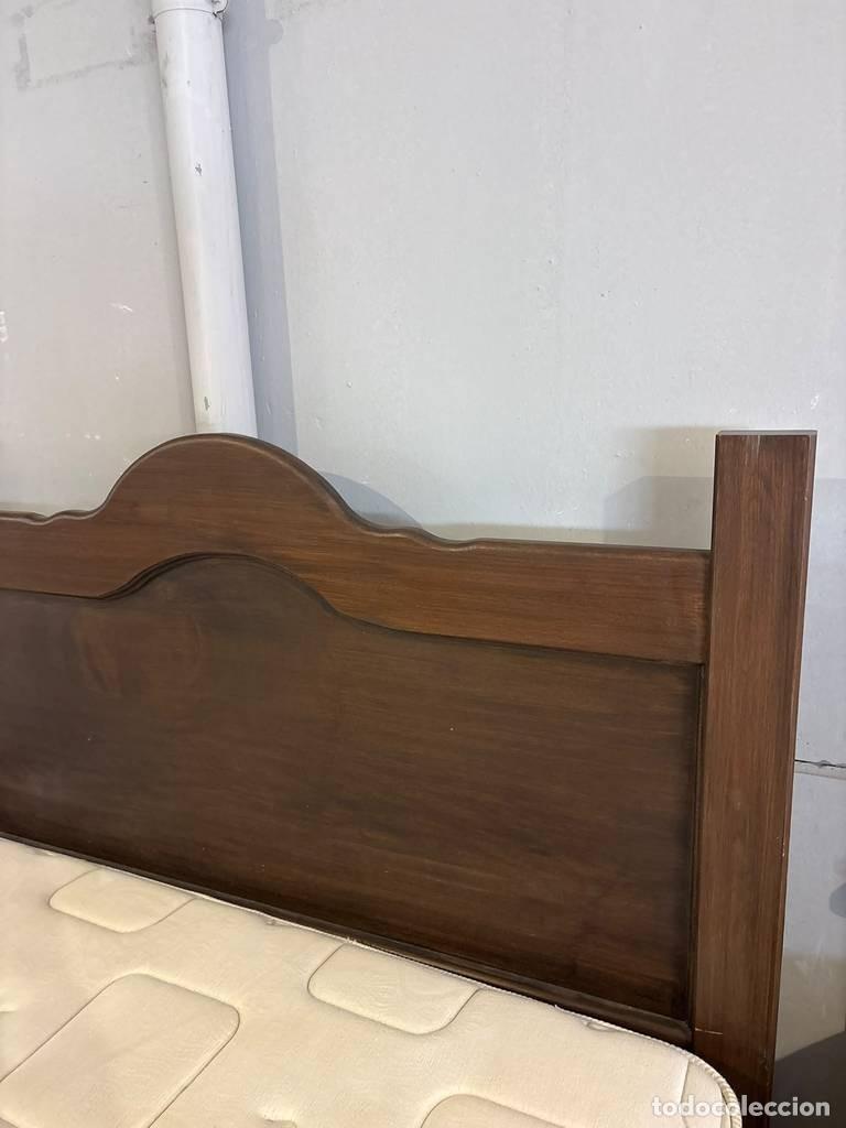 Vintage: ESTRUCTURA CAMA MADERA - Foto 6