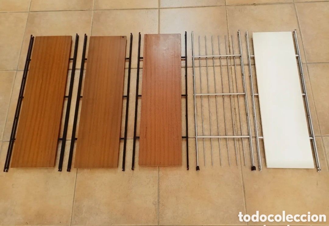 Vintage: Lote 5 Antiguas Baldas Estanter&iacute;a MULTISTRUX