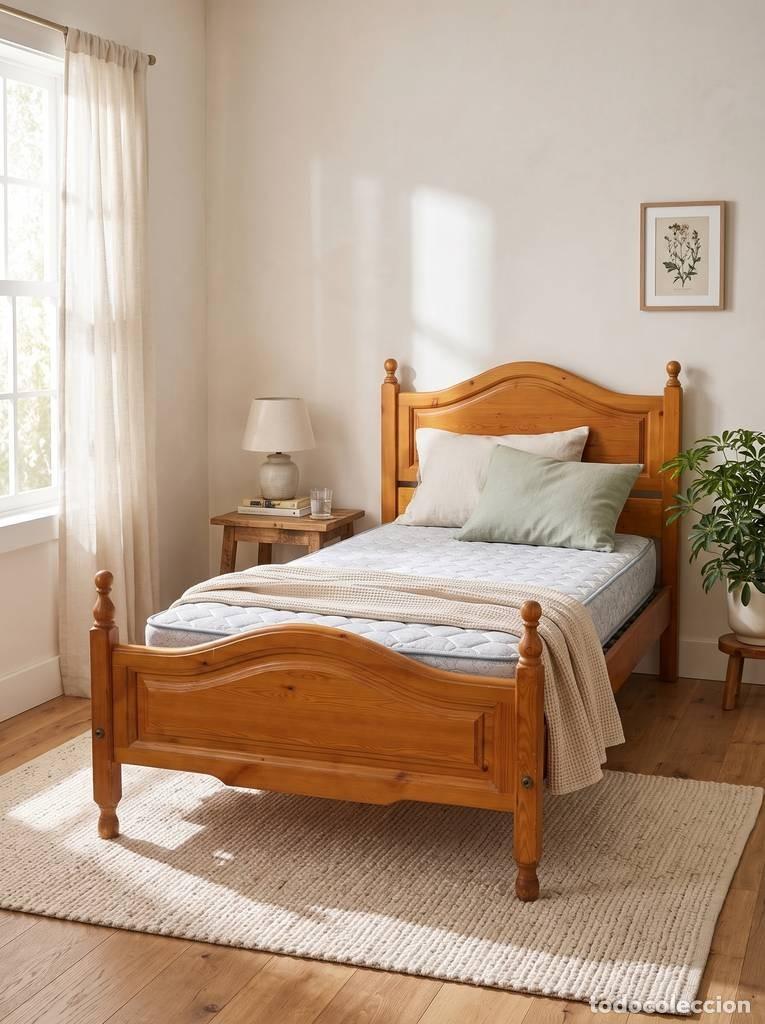 Vintage: ESTRUCTURA DE CAMA PROVENZAL