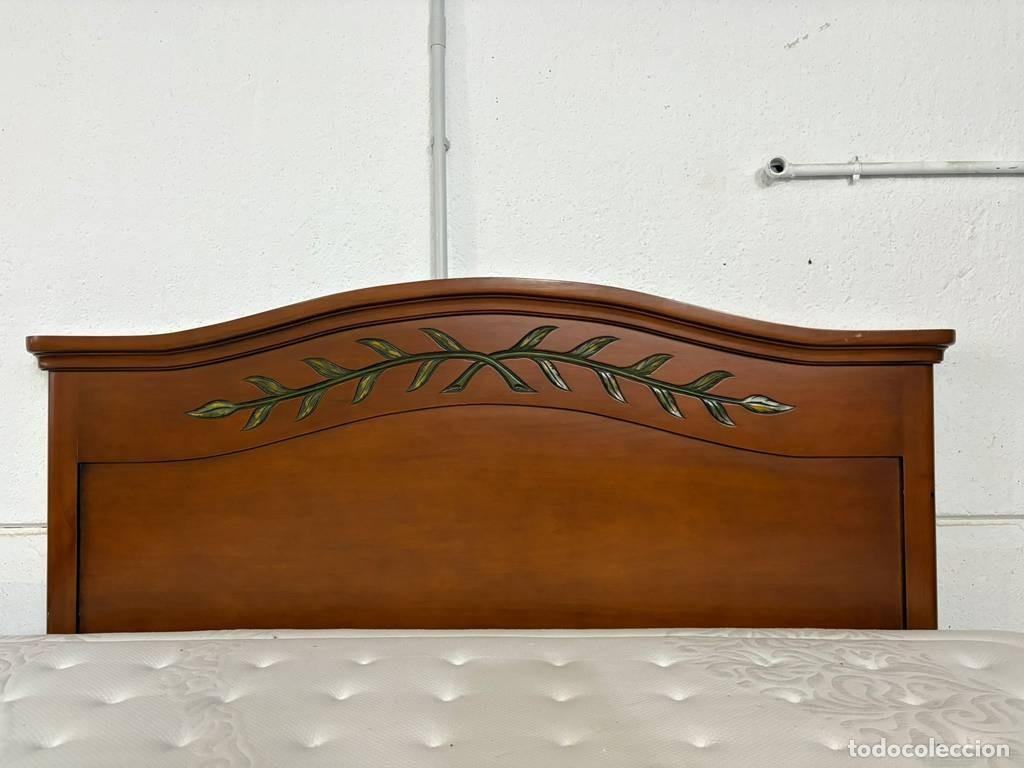 Vintage: CABECERO PROVENZAL DECORADO - Foto 2