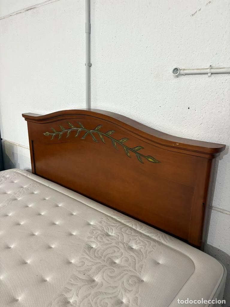 Vintage: CABECERO PROVENZAL DECORADO - Foto 3