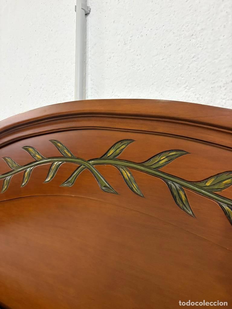 Vintage: CABECERO PROVENZAL DECORADO - Foto 4