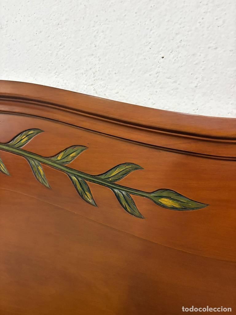 Vintage: CABECERO PROVENZAL DECORADO - Foto 6