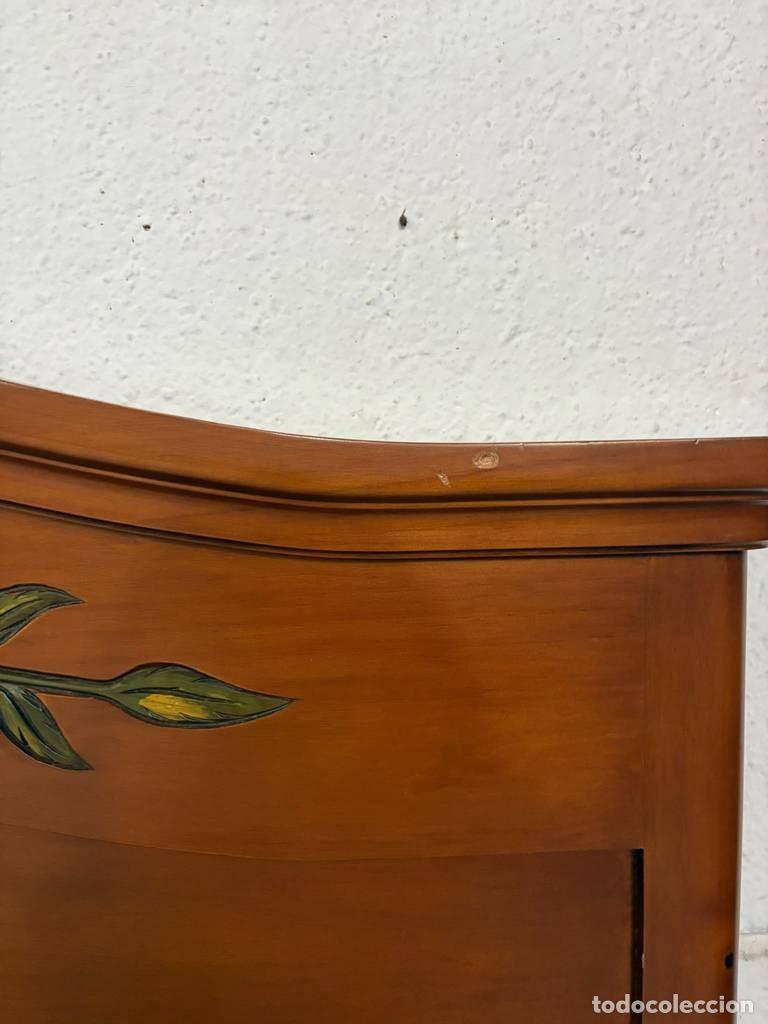 Vintage: CABECERO PROVENZAL DECORADO - Foto 7