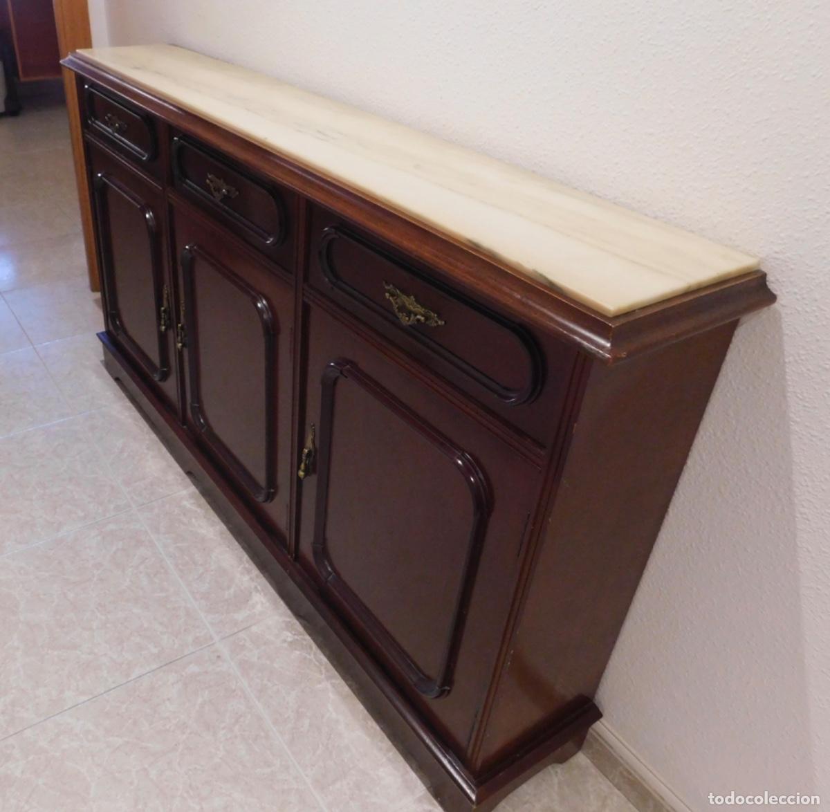 Vintage: Mueble aparador / recibidor cl&aacute;sico con m&aacute;rmol