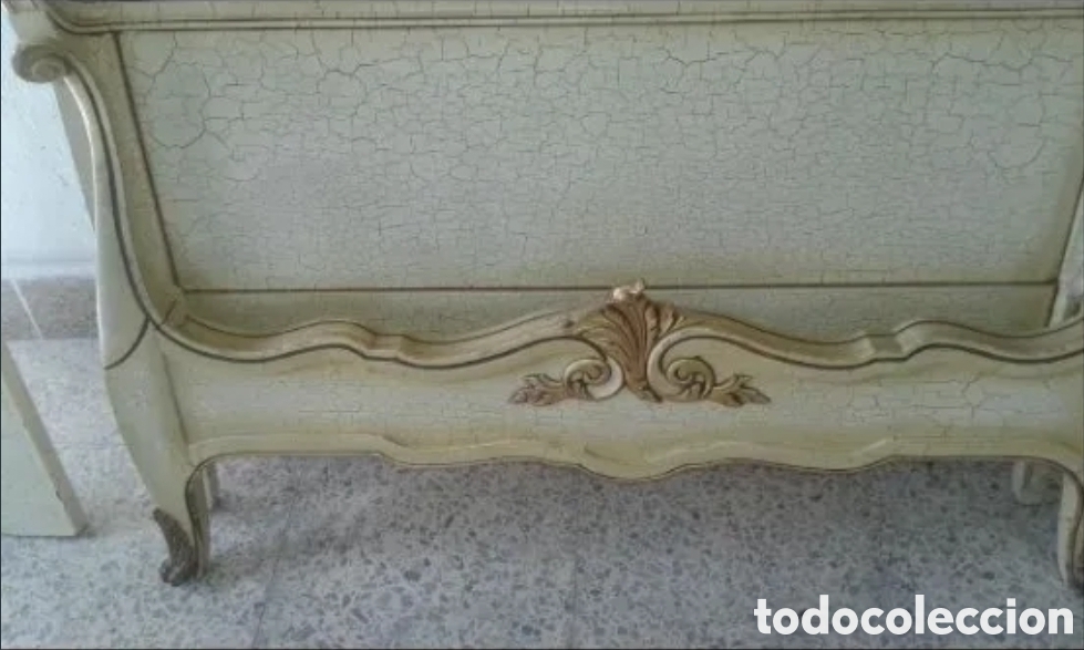 Vintage: Camas completas de capitone rosa, juego de dos. - Foto 3
