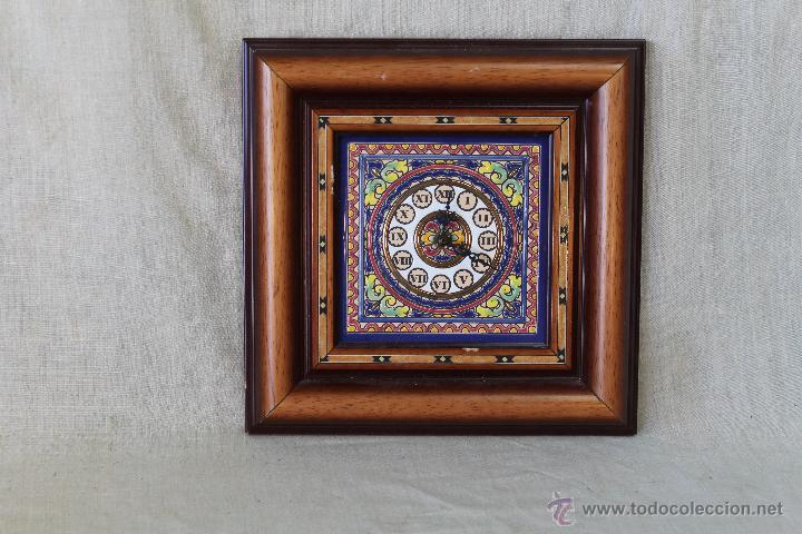 Vintage: reloj de pared quartz con esmaltes - Foto 1