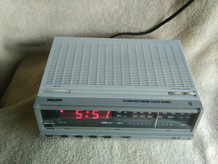 Vintage: Despertador el&eacute;ctrico Philips - Foto 1