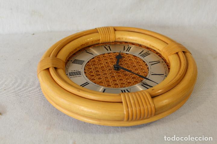 Vintage: reloj de pared quart en bamb&uacute; marca president - Foto 4