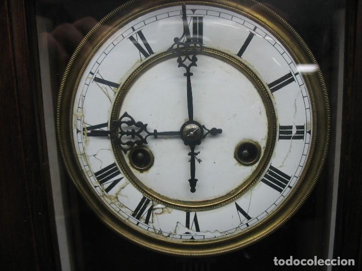 Vintage: Espectacular reloj de cuerda de madera decorativo - Foto 3 - 116434607