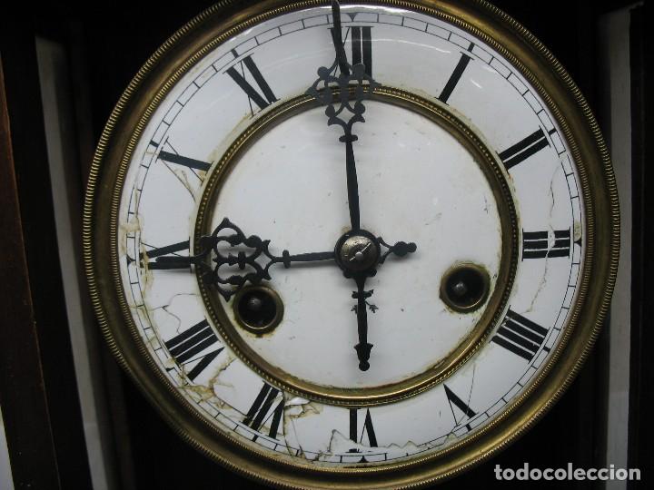 Vintage: Espectacular reloj de cuerda de madera decorativo - Foto 4 - 116434607